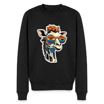LGBTQ - Männer Premium Bio Pullover - Schwarz - Vorne - Nico (187cm)