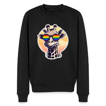 Mois de la fierté LGBTQIA+ LGBTQ - Pull Premium bio Homme - noir - Devant - Nico (187cm)