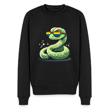 Mois de la fierté LGBTQ - Pull Premium bio Homme - noir - Devant - Nico (187cm)