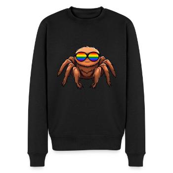 Lunettes de soleil LGBTQ Spider Rainbow Pride Month - Pull Premium bio Homme - noir - Devant - Nico (187cm)