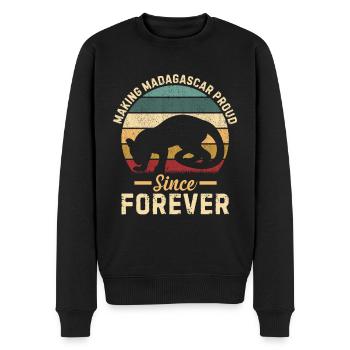 Fossa Predator Madagascar - Pull Premium bio Homme - noir - Devant - Nico (187cm)