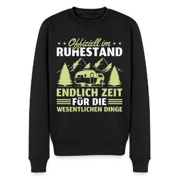 Camping Ruhestand Wohnmobil Rentner - Männer Premium Bio Pullover - Schwarz - Vorne - Nico (187cm)