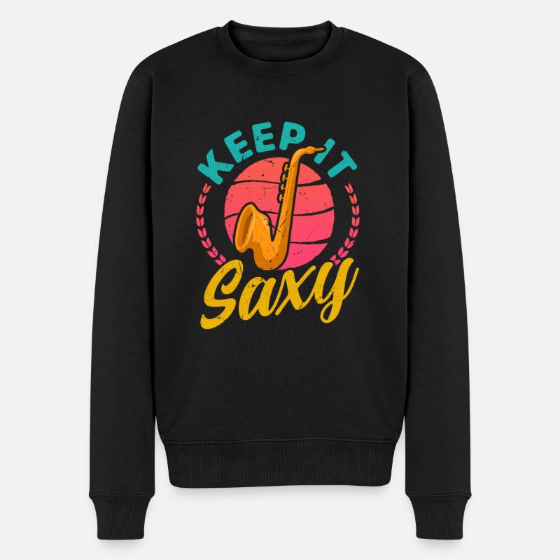 Gardez-le Saxy déclaration unique pour - Pull Premium bio Homme - noir
