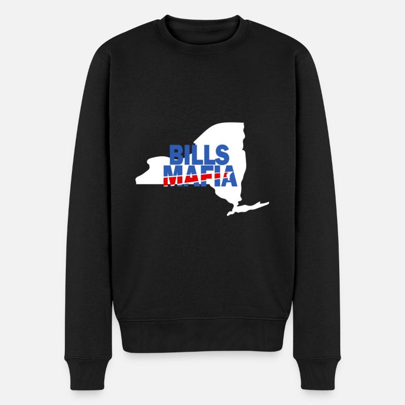 Buffalo Pride Strong Bold Bills Mafia Energie - Männer Premium Bio Pullover - Schwarz