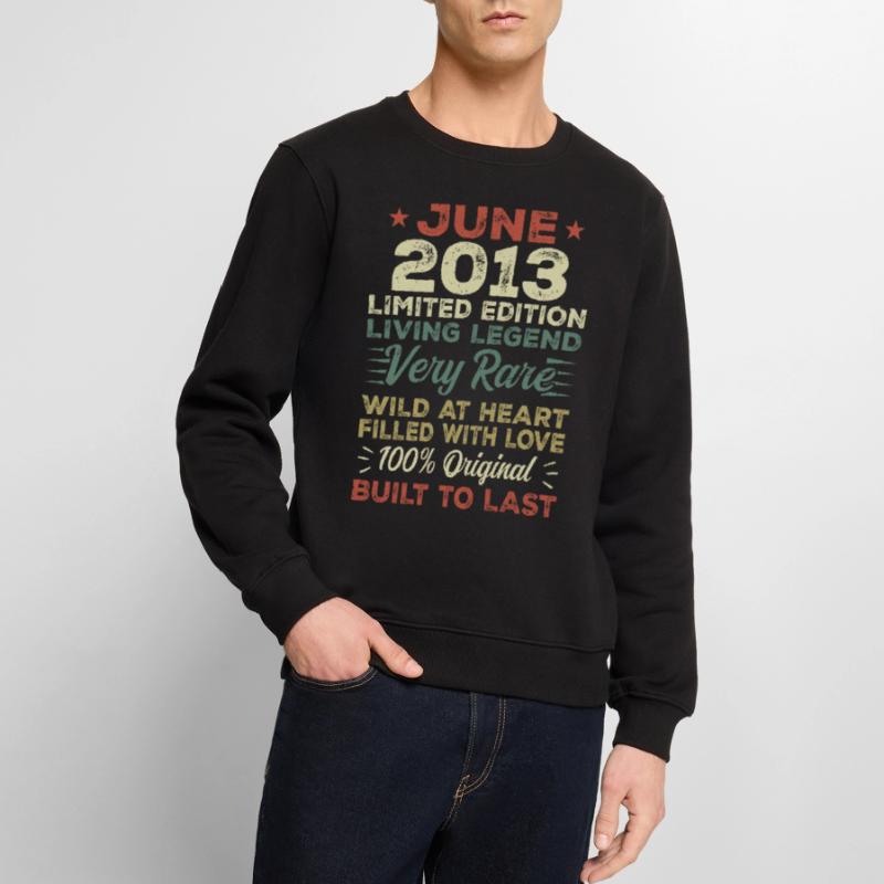 Juni 2013 Geburtstag Juni 2013 Geschenk Juni 2013 Männer Premium Bio Pullover