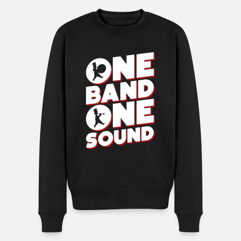 Eine Band Ein Sound - Männer Premium Bio Pullover - Schwarz