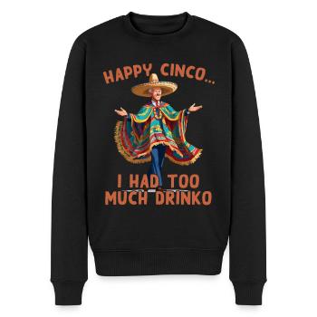 Drôle de président confus Fête mexicaine - Pull Premium bio Homme - noir - Devant - Nico (187cm)