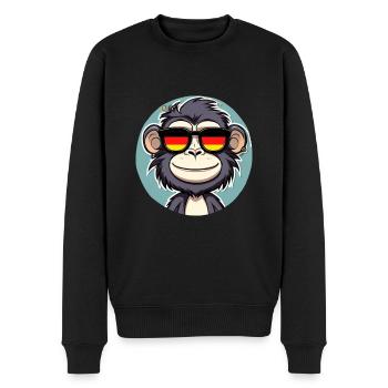 Singe - Pull Premium bio Homme - noir - Devant - Nico (187cm)