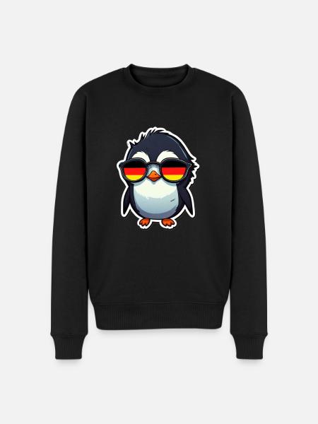 Germany Penguin - Men's Premium Organic Jumper - black
