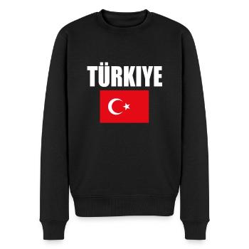 Türkei - Männer Premium Bio Pullover - Schwarz - Vorne - Nico (187cm)