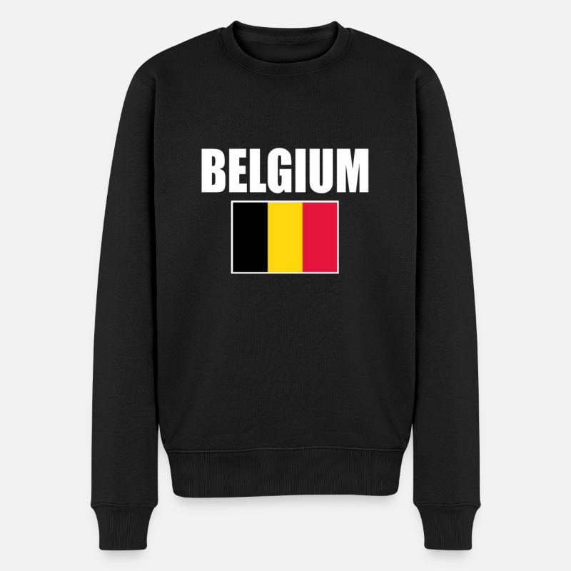Belgique - Pull Premium bio Homme - noir