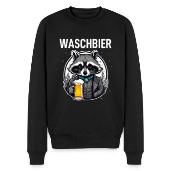 Bière Raccoon Wash - Pull Premium bio Homme - noir - Devant - Nico (187cm)