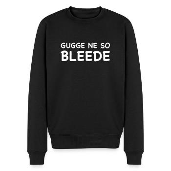 Gugge ne so bleede - Allemagne de l’Est Allemagne de l’Est - Pull Premium bio Homme - noir - Devant - Nico (187cm)