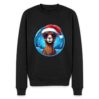 Chapeau de Noël Camel Noël - Pull Premium bio Homme - noir - Devant - Nico (187cm)