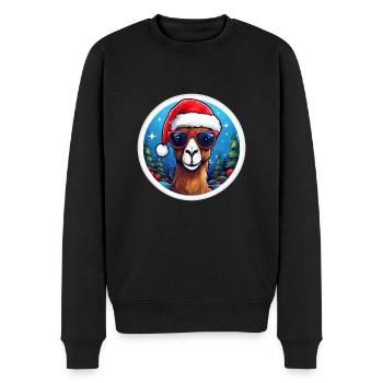 Chapeau de Noël Camel Noël - Pull Premium bio Homme - noir - Devant - Nico (187cm)