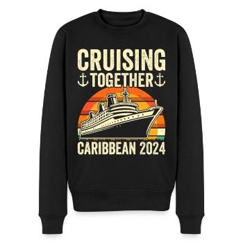 Kreuzfahrt in der Karibik 2024 - Männer Premium Bio Pullover - Schwarz - Vorne - Nico (187cm)