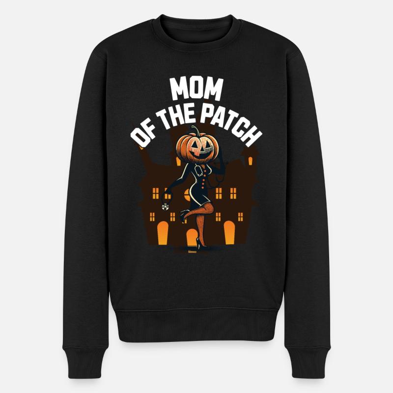 Mutter des Kürbisfelds Lustiger Spruch - Männer Premium Bio Pullover - Schwarz