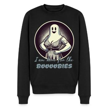 Drôle de fantômes disant Halloween Costumé Party - Pull Premium bio Homme - noir - Devant - Nico (187cm)