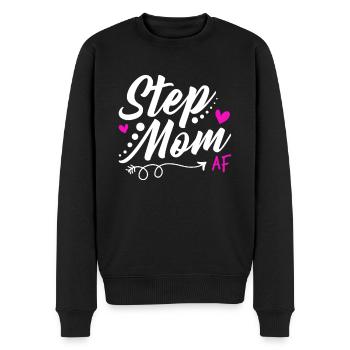 Stiefmutter Af - Männer Premium Bio Pullover - Schwarz - Vorne - Nico (187cm)