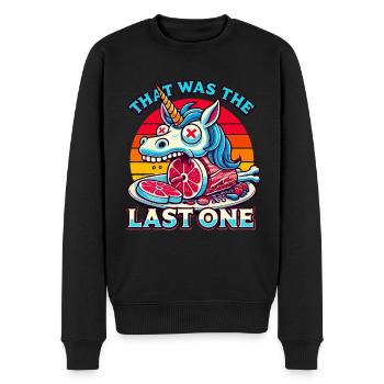 Creepy unicorn lover lust for macabre - Men's Premium Organic Jumper - black - Front - Nico (187cm)