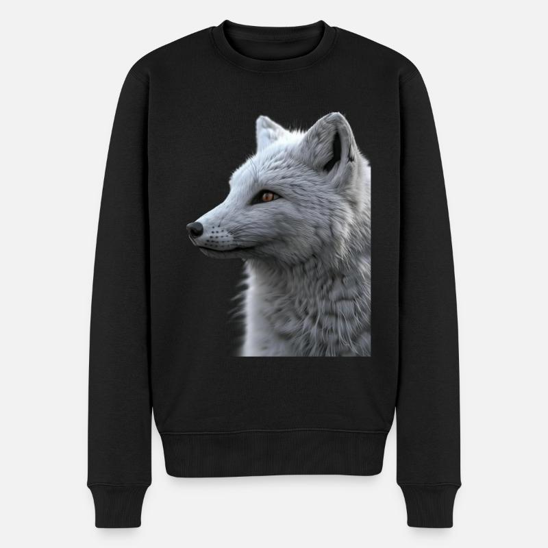 Polarræv - Økologisk premium-sweatshirt til mænd - sort