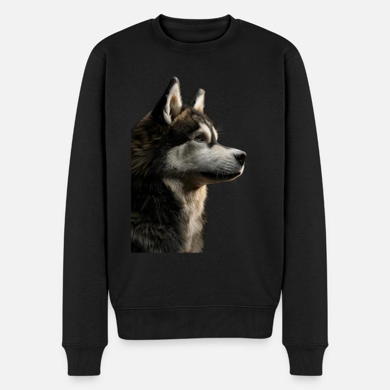 Malamute d’Alaska - Pull Premium bio Homme - noir