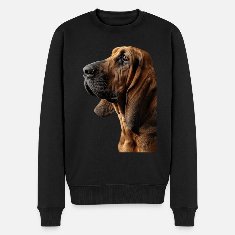 Bluthund - Männer Premium Bio Pullover - Schwarz