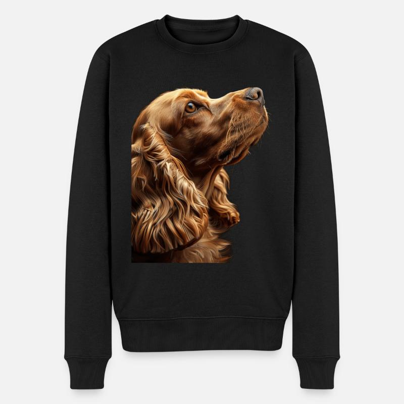 Cocker Spaniel - Männer Premium Bio Pullover - Schwarz