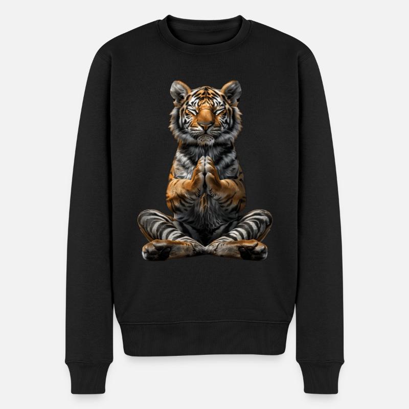 Tigre - Pull Premium bio Homme - noir