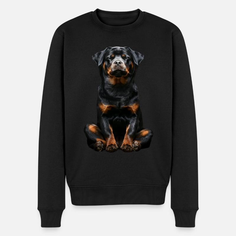 Rottweiler - Männer Premium Bio Pullover - Schwarz
