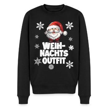Noël - Pull Premium bio Homme - noir - Devant - Nico (187cm)