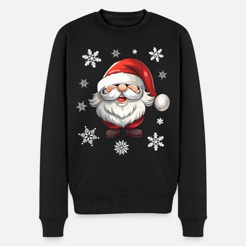 Weihnachten - Männer Premium Bio Pullover - Schwarz
