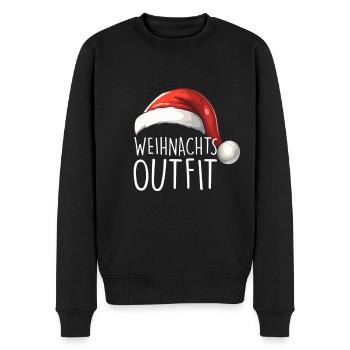 Weihnachts Outfit - Männer Premium Bio Pullover - Schwarz - Vorne - Nico (187cm)