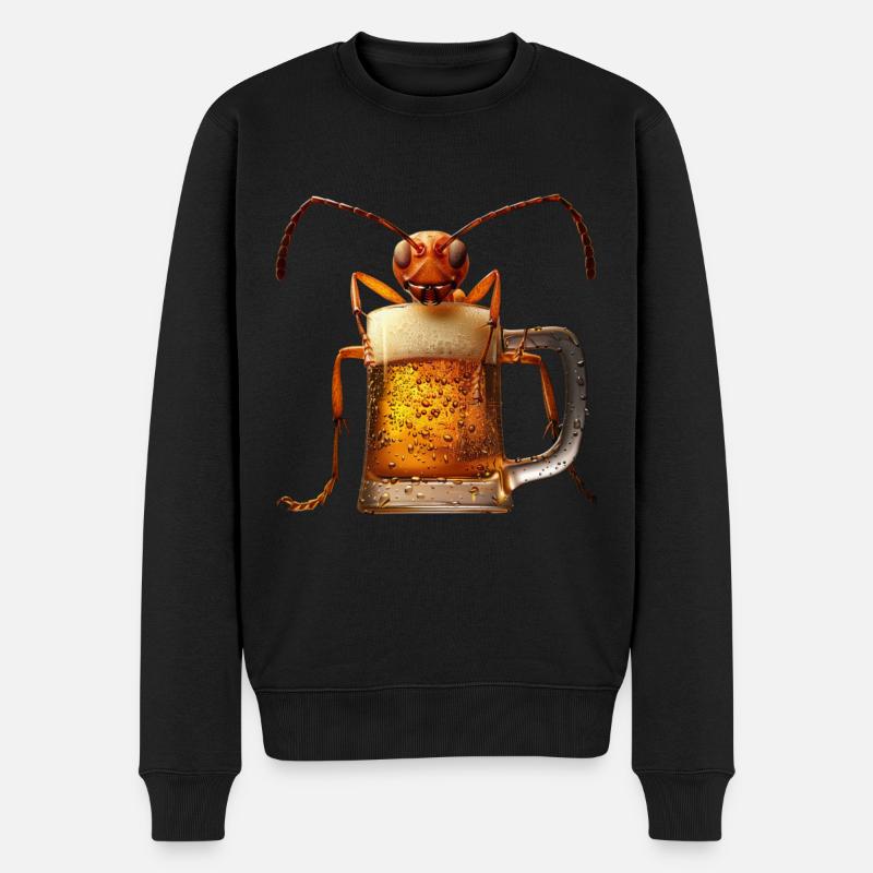 Fourmi - Pull Premium bio Homme - noir