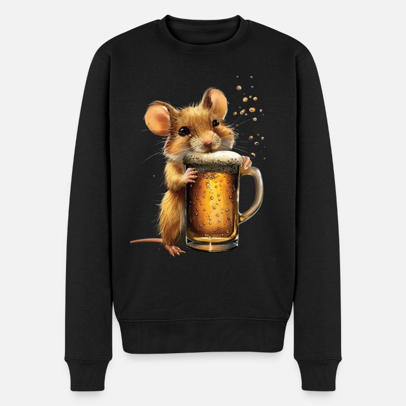 Siebenschläfer - Männer Premium Bio Pullover - Schwarz