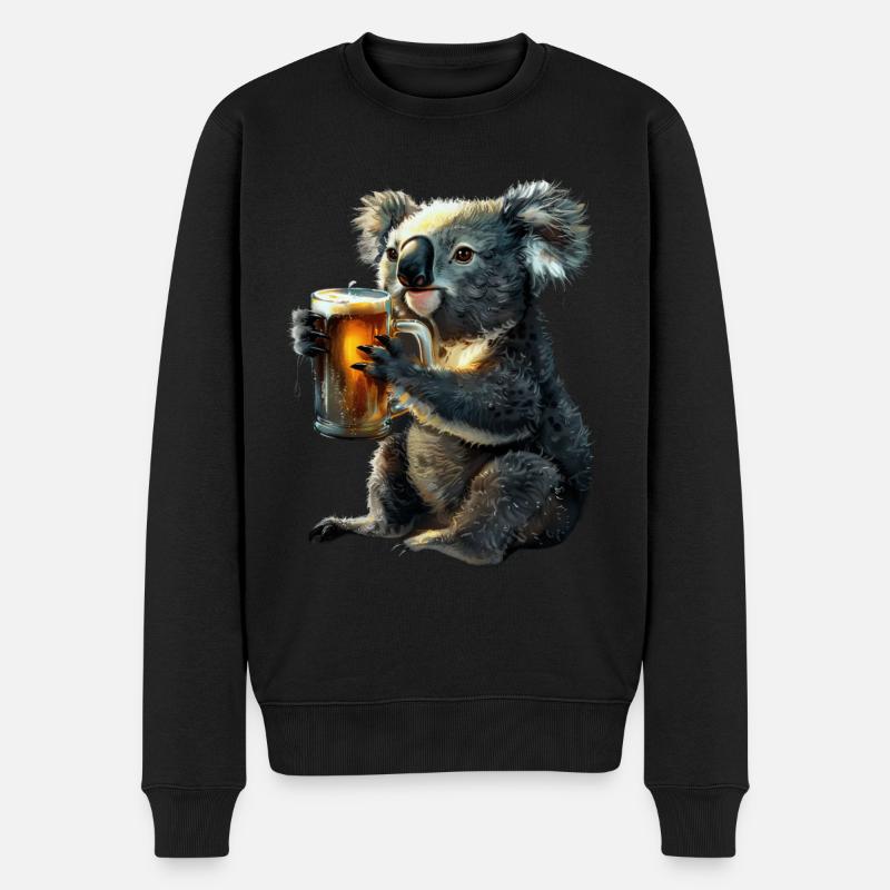 Koala - Pull Premium bio Homme - noir