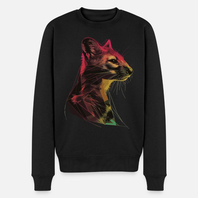 Hermelin - Männer Premium Bio Pullover - Schwarz