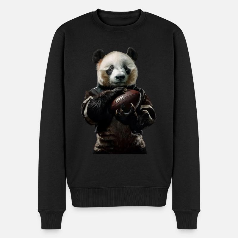Panda - Pull Premium bio Homme - noir