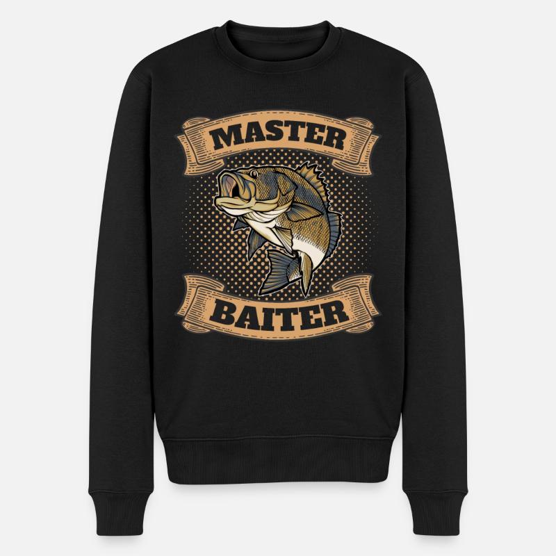 Master Baiter Classique Pêche - Pull Premium bio Homme - noir