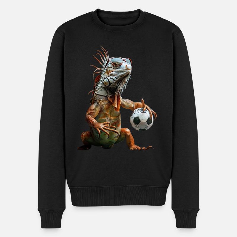 Iguane - Pull Premium bio Homme - noir