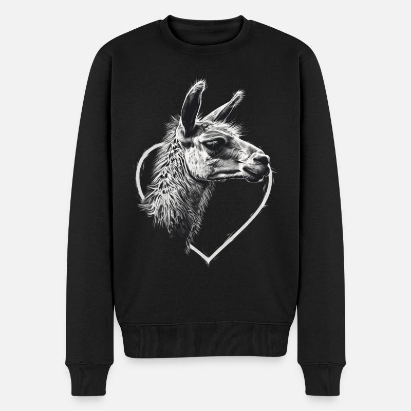 Lama - Pull Premium bio Homme - noir