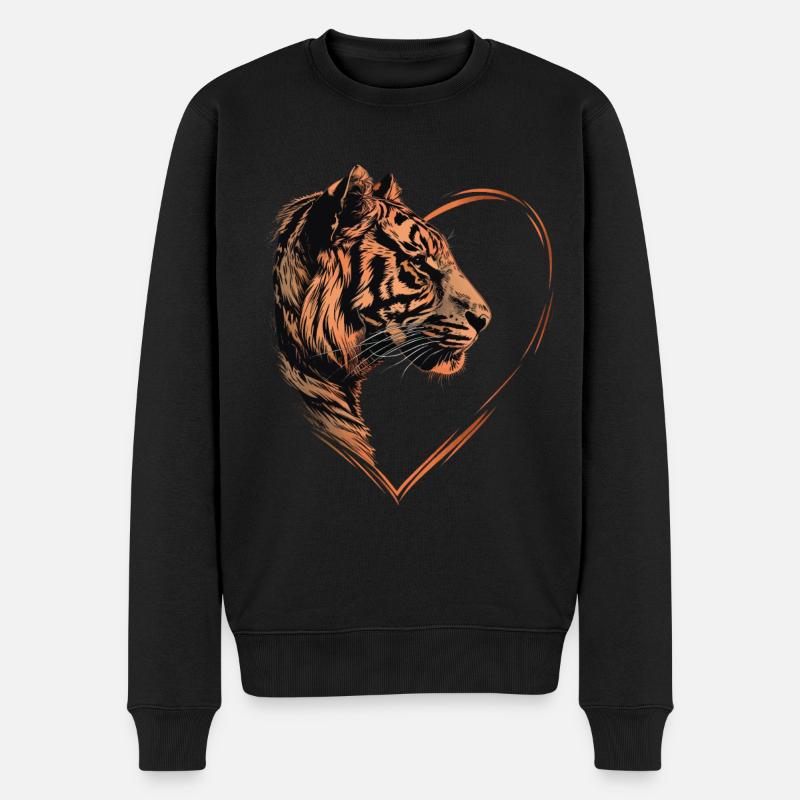 Tigre - Pull Premium bio Homme - noir