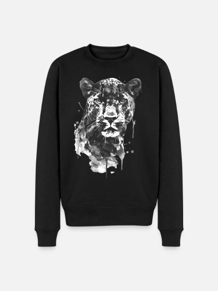 Panther - Men's Premium Organic Jumper - black