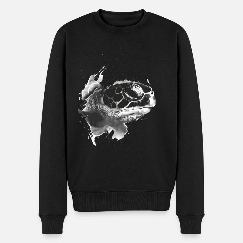 Tortue - Pull Premium bio Homme - noir
