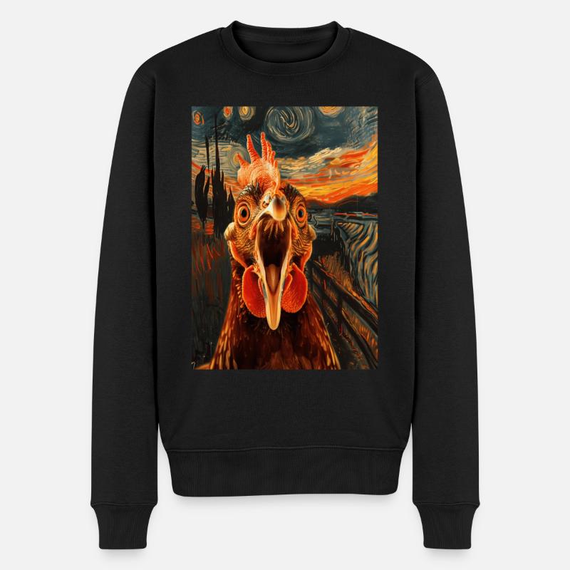 Poulet - Pull Premium bio Homme - noir