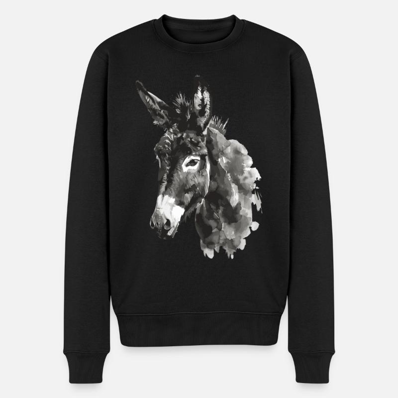 Âne - Pull Premium bio Homme - noir