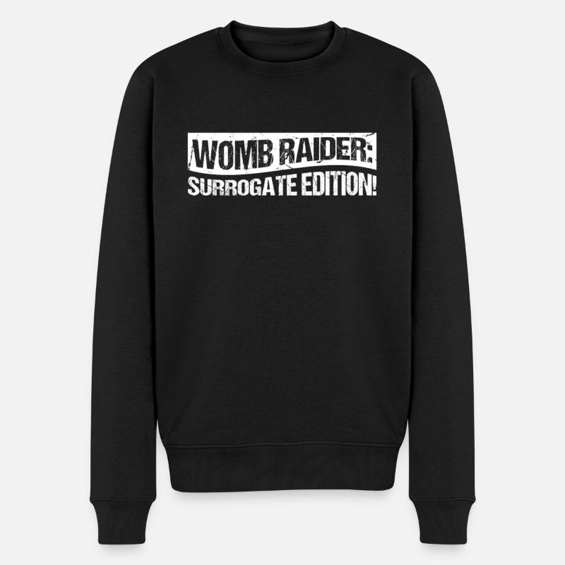 Womb Raider Surrogacy Edition - Pull Premium bio Homme - noir