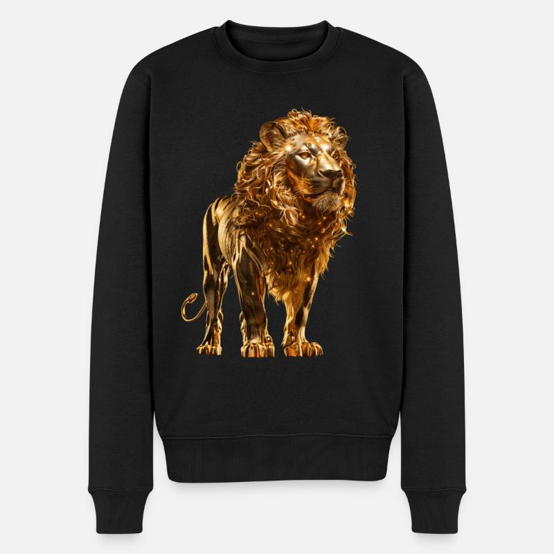 Lion - Pull Premium bio Homme - noir