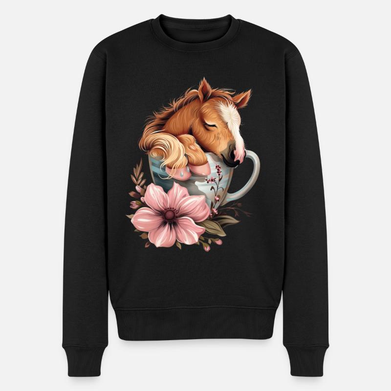 Cheval - Pull Premium bio Homme - noir