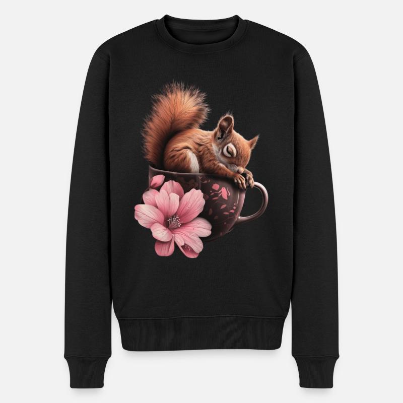 Écureuil - Pull Premium bio Homme - noir